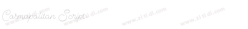 Cosmopolitan Script字体转换